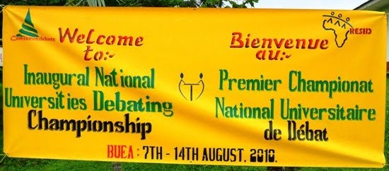 1st National debate and speech contest in Cameroon and Central Africa